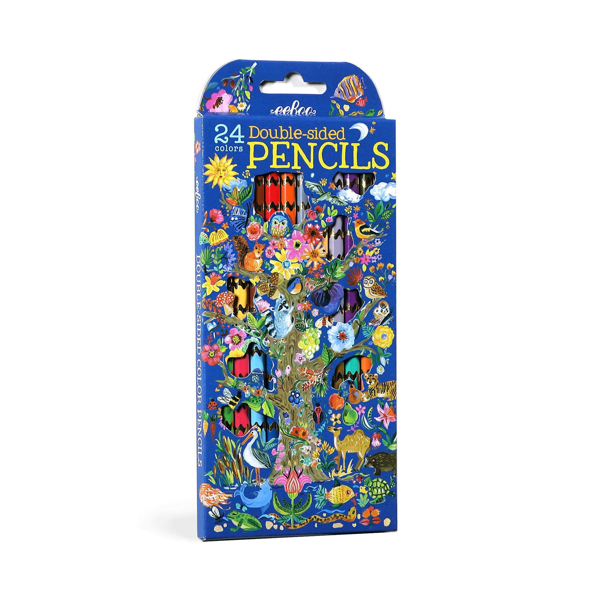 eeBoo 12 Double Sided Pencils Tree of Life The Toy Wagon
