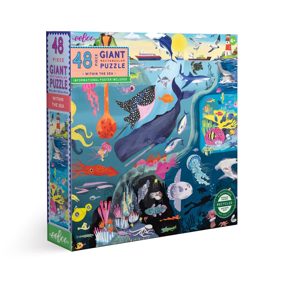 eeBoo 48 pc Giant Puzzle Within the Sea The Toy Wagon