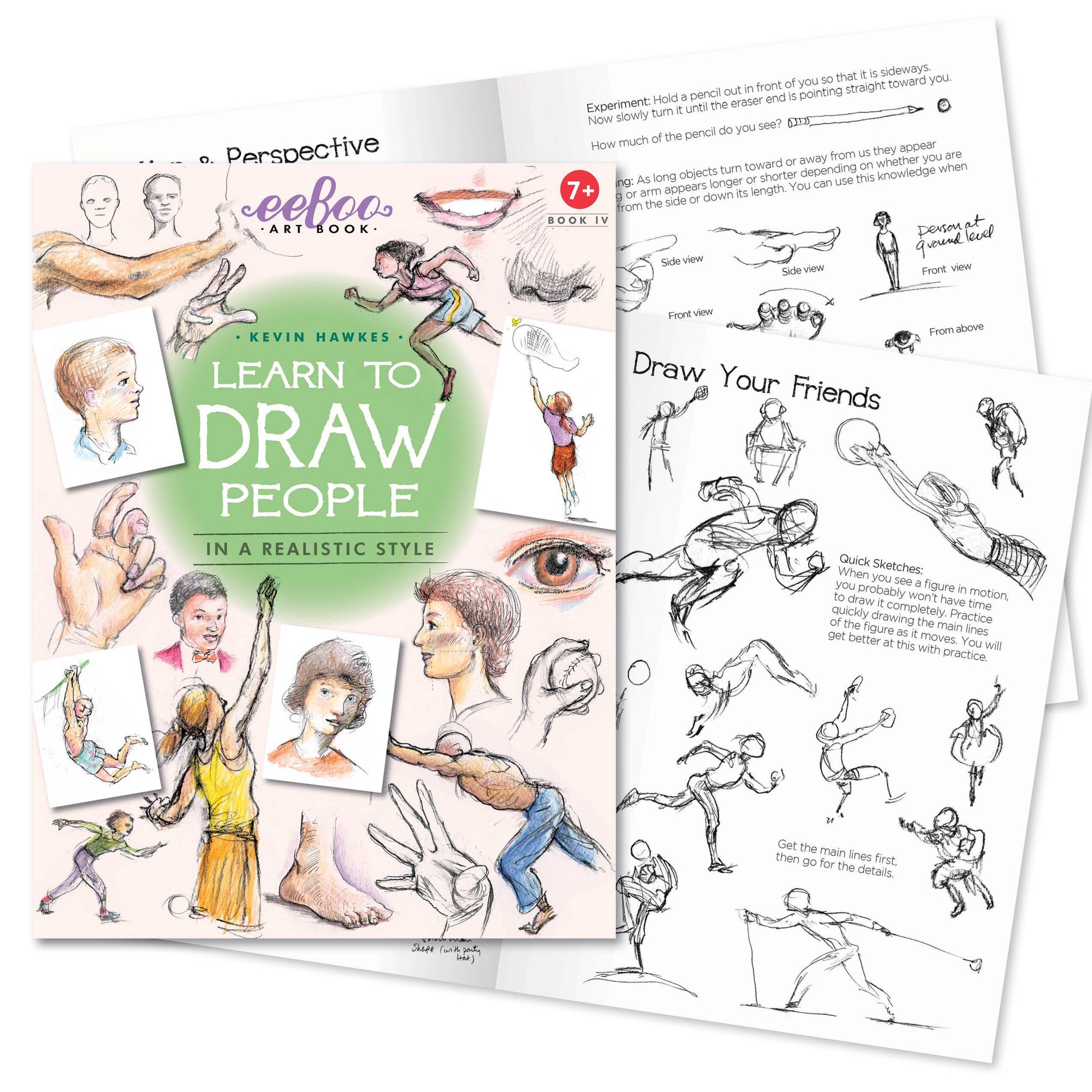 eeBoo Art Book 4 - Learn to Draw People The Toy Wagon