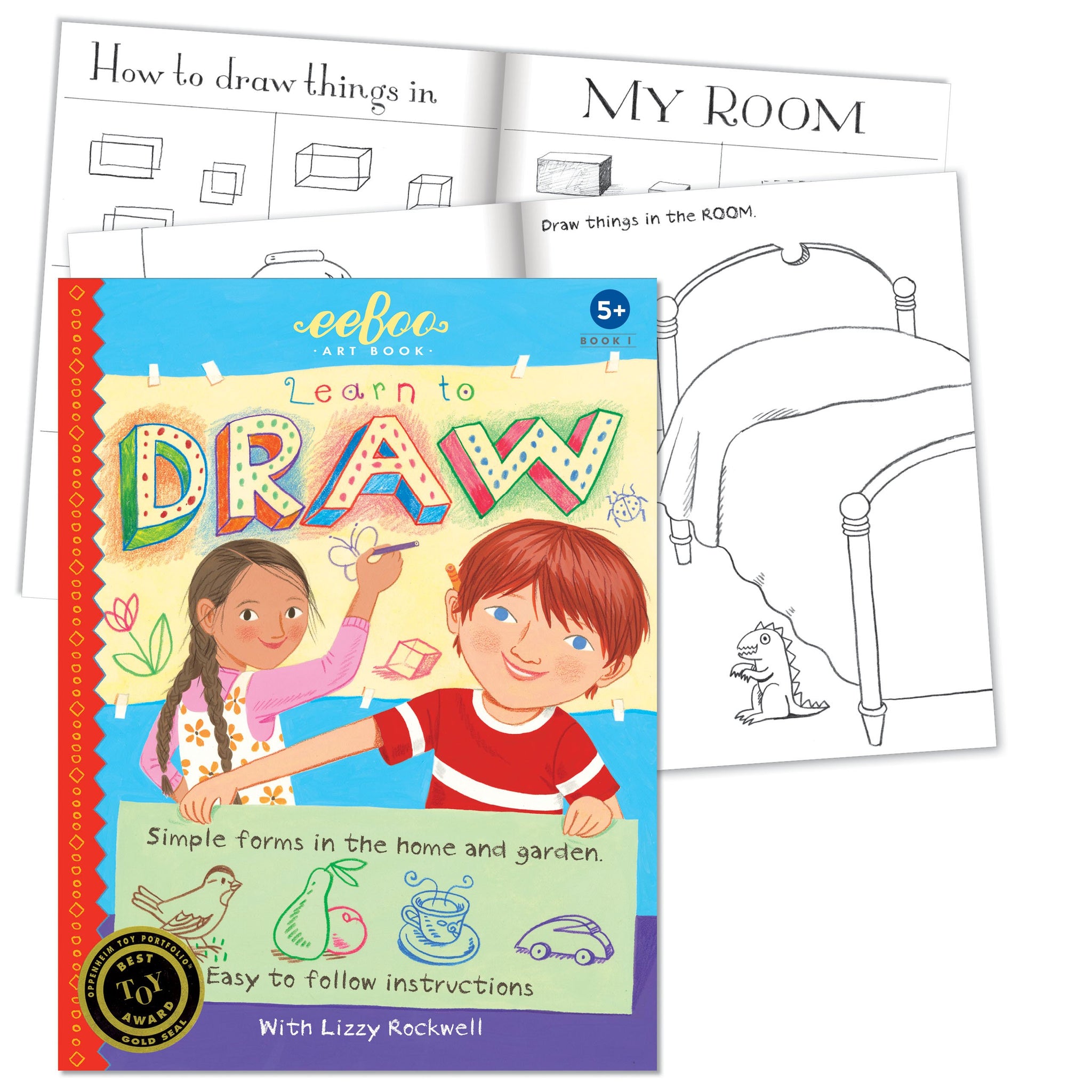 eeBoo Art Books 1 - Learn to Draw Simple Forms The Toy Wagon