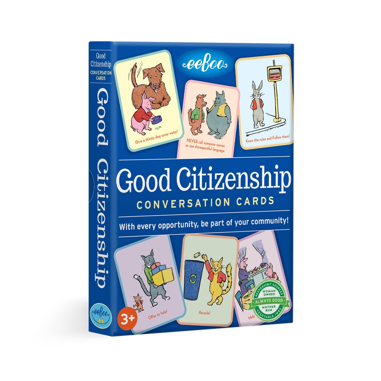 eeBoo Flashcards Good Citizenship The Toy Wagon