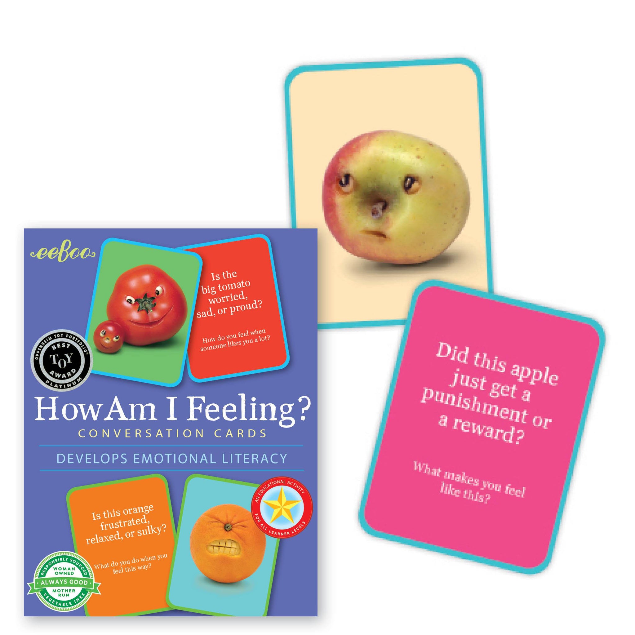 eeBoo Flashcards How am I Feeling Hardbox The Toy Wagon