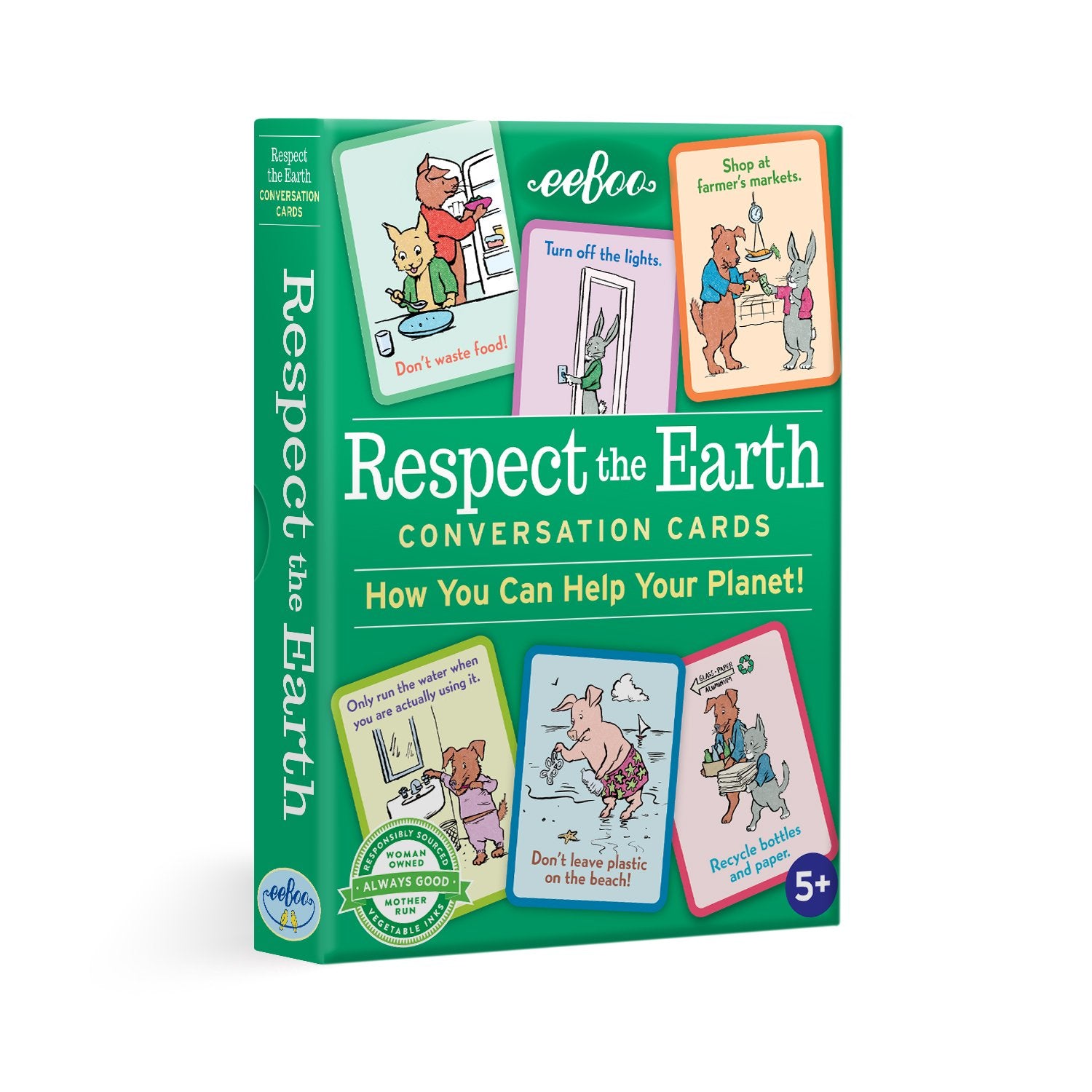 eeBoo Flashcards Respect The Earth The Toy Wagon