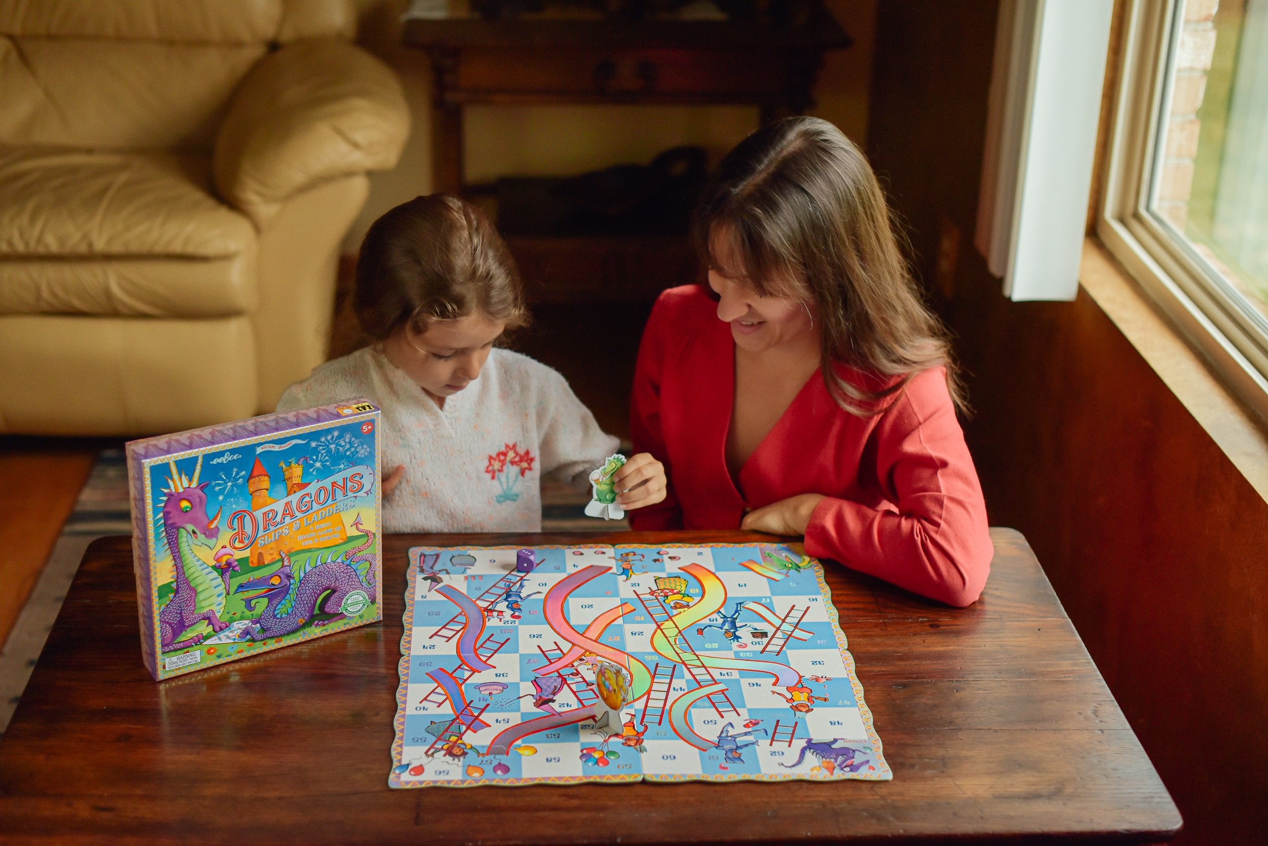 eeBoo Game Dragons Slips & Ladders