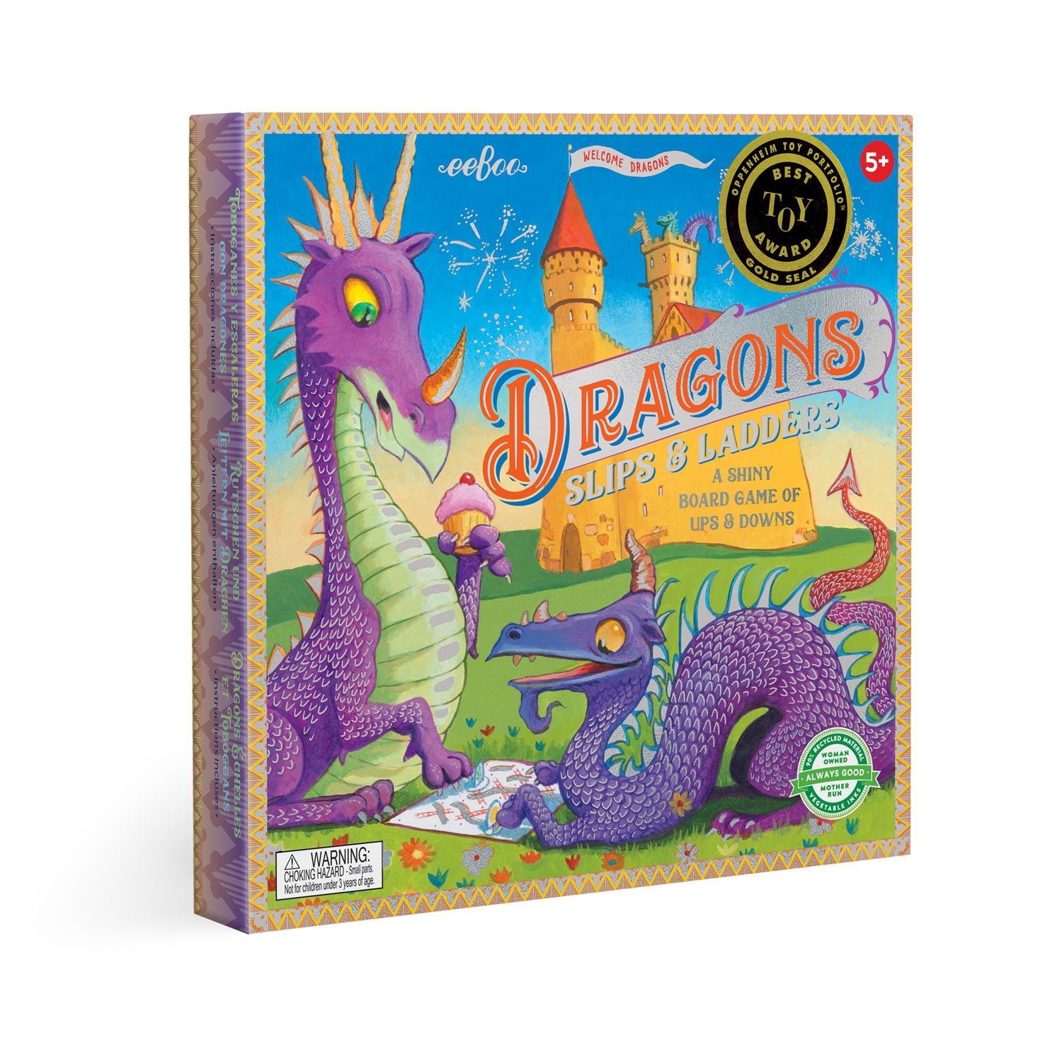 eeBoo Game Dragons Slips & Ladders The Toy Wagon