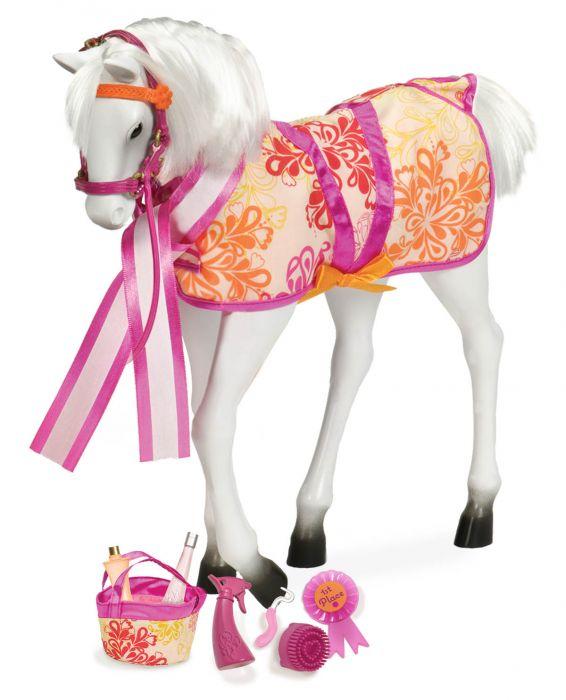 Our Generation Horse Foal Lipizzaner for 18" Doll is amazing for creative play for young girls. 