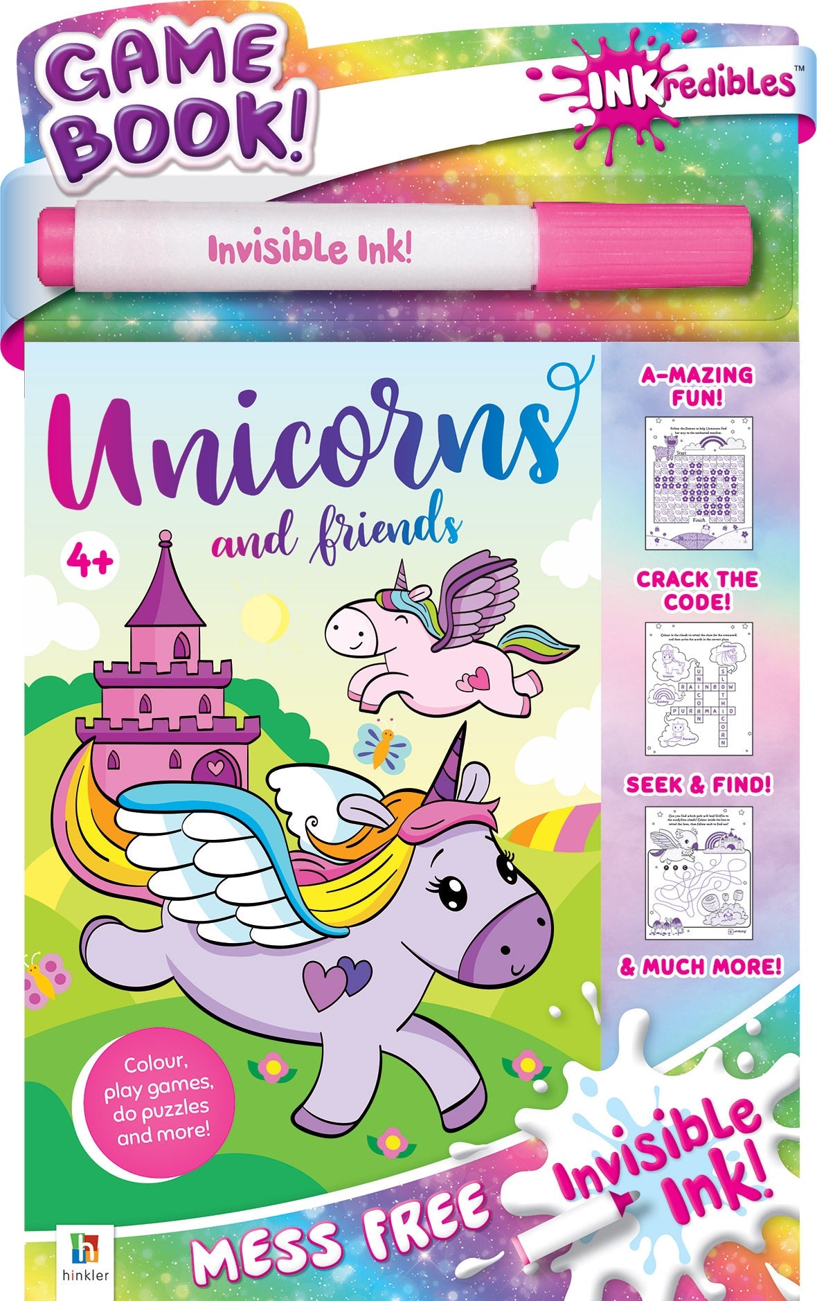 Inkredibles Invisible Ink Unicorns and Friends The Toy Wagon