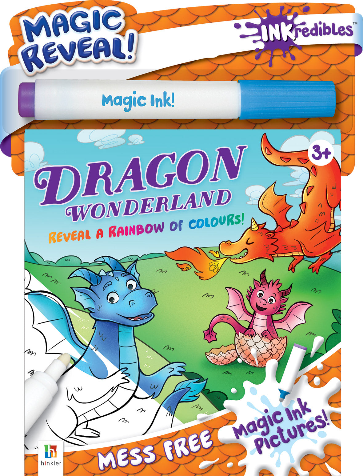 (New March) Inkredibles Magic Ink Pictures Dragon Wonderland The Toy Wagon