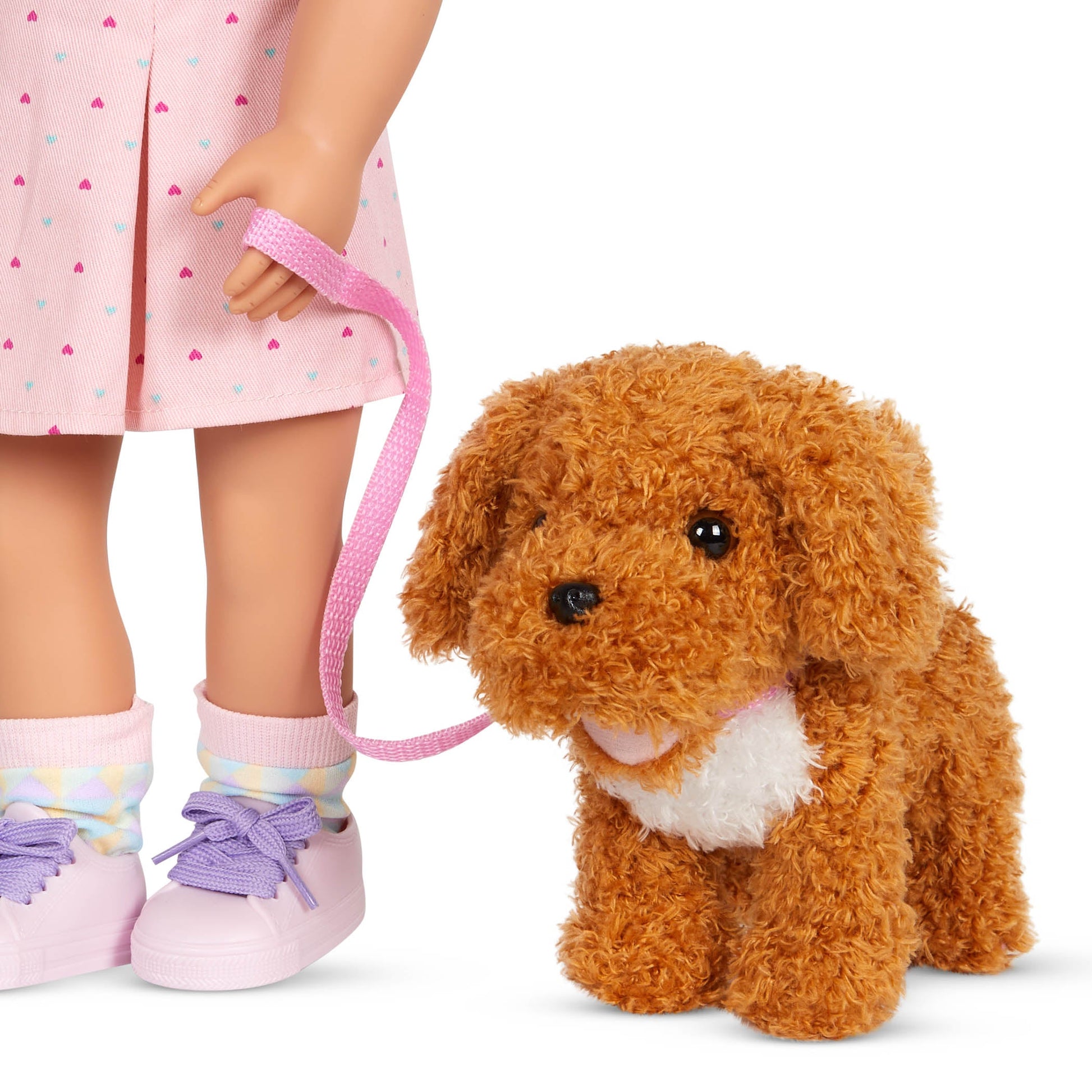 OG Accessory - 6" Standing Poodle Pup in Carrier The Toy Wagon