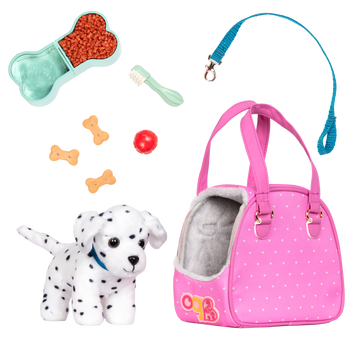 Our Generation 6" Dalmation Pup with Bag & Accessories The Toy Wagon