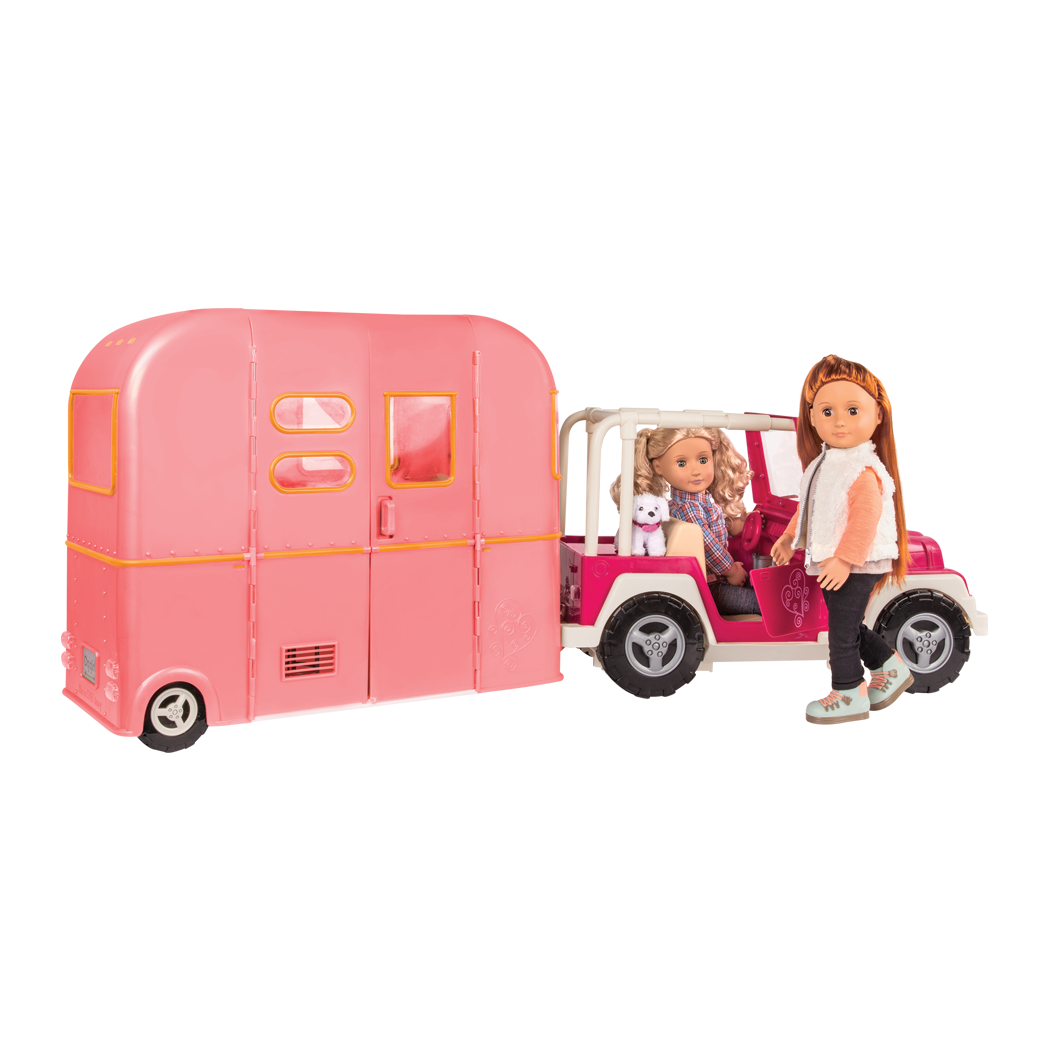 Our Generation R.V. Seeing You Camper Pink for 18" Doll The Toy Wagon