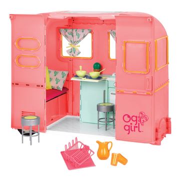 Our Generation R.V. Seeing You Camper Pink for 18" Doll The Toy Wagon
