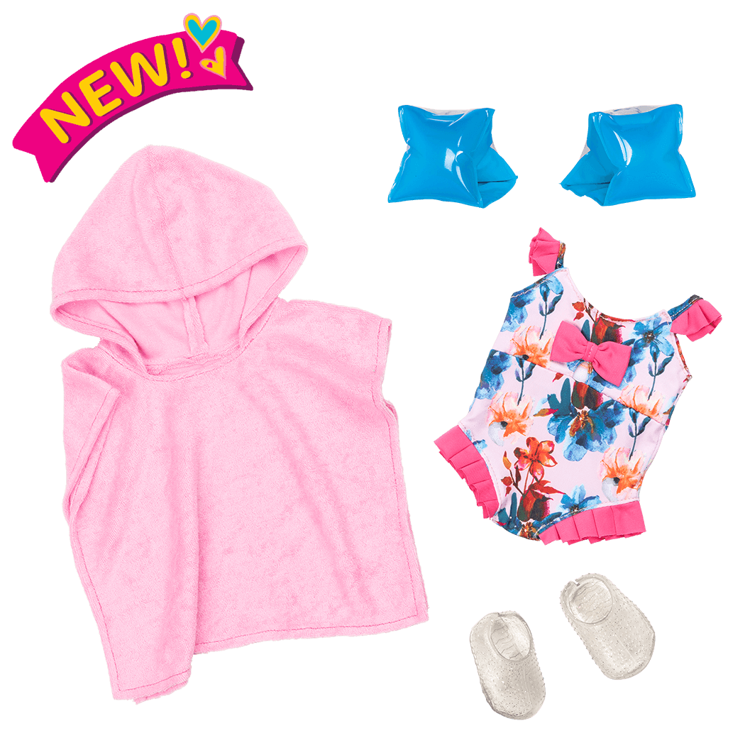 Our Generation  Regular Outfit - Floral Print Bathing Suit The Toy Wagon