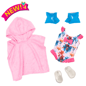 Our Generation  Regular Outfit - Floral Print Bathing Suit The Toy Wagon