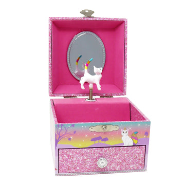 Pink Poppy Caticorn Dreams Small Musical Jewellery Box The Toy Wagon