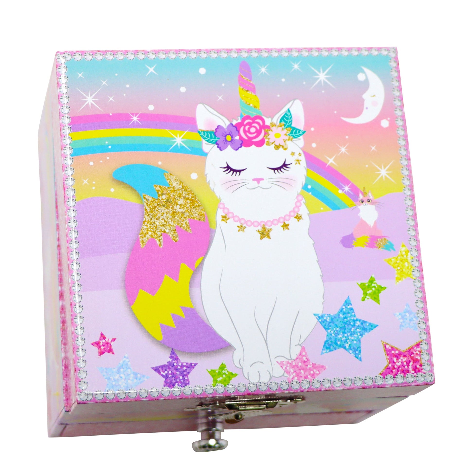 Pink Poppy Caticorn Dreams Small Musical Jewellery Box The Toy Wagon