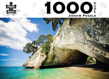 Premium Cut 1000pc Puzzle: Cathedral Cove The Toy Wagon