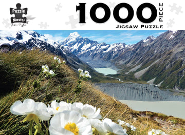 Premium Cut 1000pc Puzzle: Mt Cook Wildflowers The Toy Wagon
